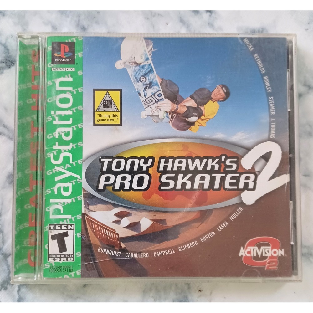 Tony Hawk's Pro‎ Skater 2 PS1 Greatest Hits CIB Complete Single Owner Clean Copy